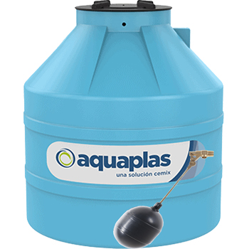 CISTERNA AQUAPLAS CON VALVULA Y FLOTADOR 1100 LTS